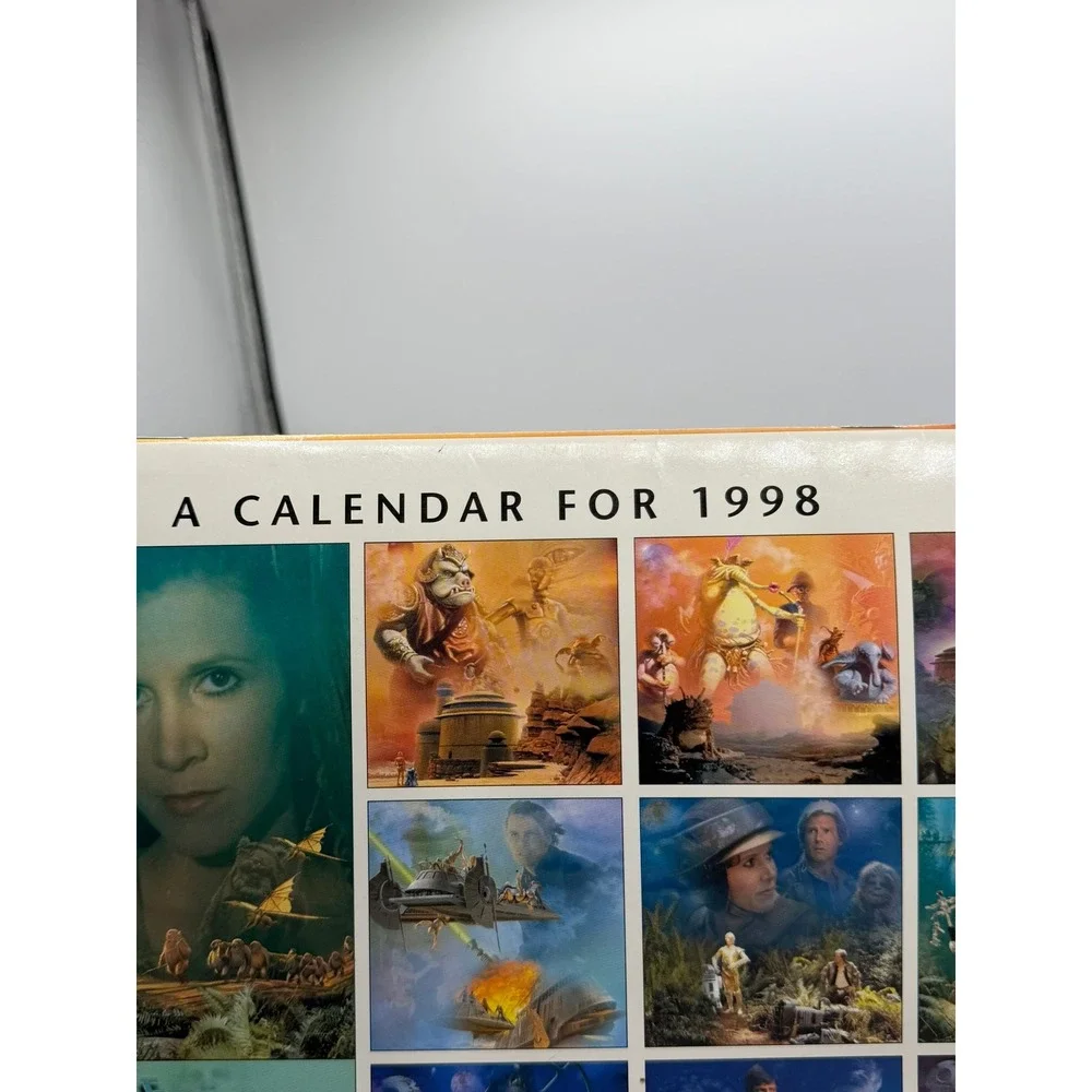 Vintage 1998 Star Wars Return of the Jedi Hallmark Wall Calendar Collectible